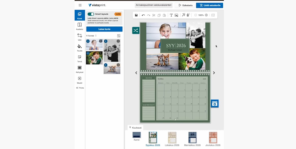 Esimerkki 6 valitusta tuotteesta